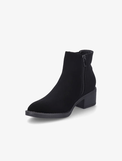 Bottines classiques en suédine - Noir - 3