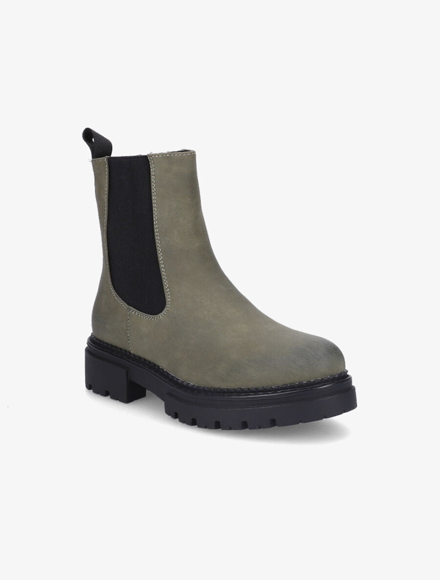 Boots à semelle crantée - Kaki - 2