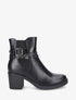 Bottines élastiquée à boucles stylisées - Noir - 1
