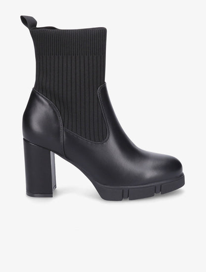 Bottines montantes à talon - Noir - 5