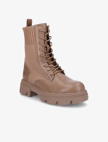 Rangers bi-matière - Taupe - 2