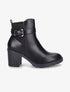 Bottines à boucle et semelle crantée - Noir - 1