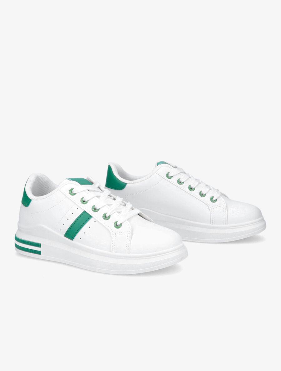 Tennis classique en simili - Vert - 4