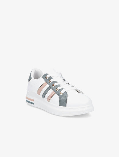 Tennis à bandes texturées - Bleu gris - 2