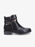 Bottines bi-matière et multi-lanières - Noir - 5