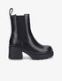 Boots crantées à semelle plateforme - Noir - 5