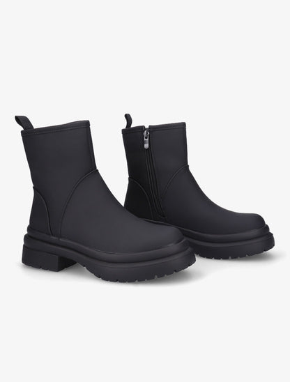 Bottines fourrées à zip - Noir - 4