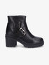 Bottines à boucle et sangle épaisse - Noir - 1
