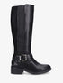 Bottes classiques élastiquées en simili - Noir - 5