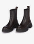 Boots montantes à plateforme stylisée - Marron - 5