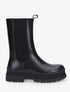 Boots en simili à semelle plateforme - Noir - 1