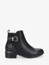 Bottines à contrefort pailleté et sanglé - Noir - 2