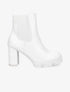 Bottines élastiquées à talon et plateforme - Blanc - 1