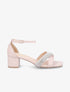 Sandales croisées à strass - Rose pâle - 5