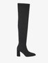 Cuissardes en maille et talon haut - Noir - 5
