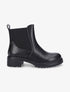 Bottines élastiquées à contrefort texturé - Noir - 1
