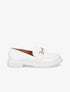 Mocassins en simili et boucle - Blanc - 1
