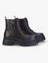 Bottines à pochette décorative stylisée - Noir - 5