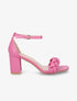Sandales tressées à talon - Fuschia - 1