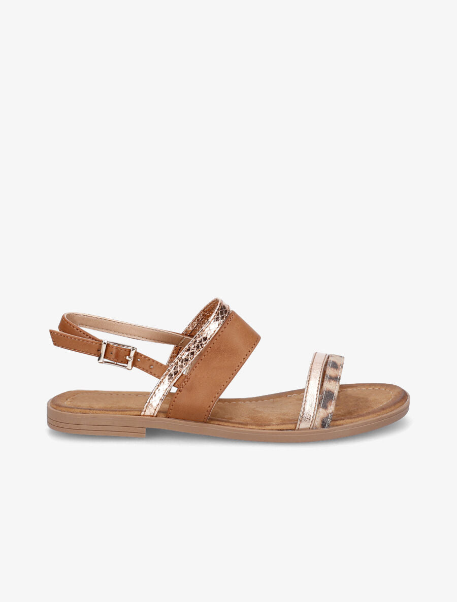 Nu-pieds irisés - Camel - 1