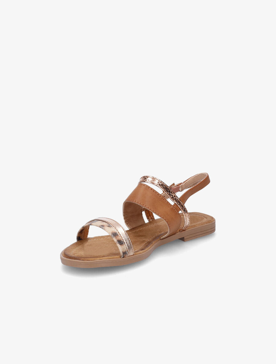 Nu-pieds irisés - Camel - 3
