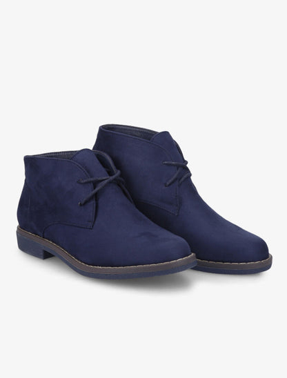 Derbies montantes suédées - Bleu marine - 1