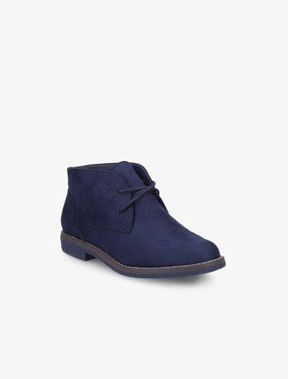 Derbies montantes suédées - Bleu marine - 3