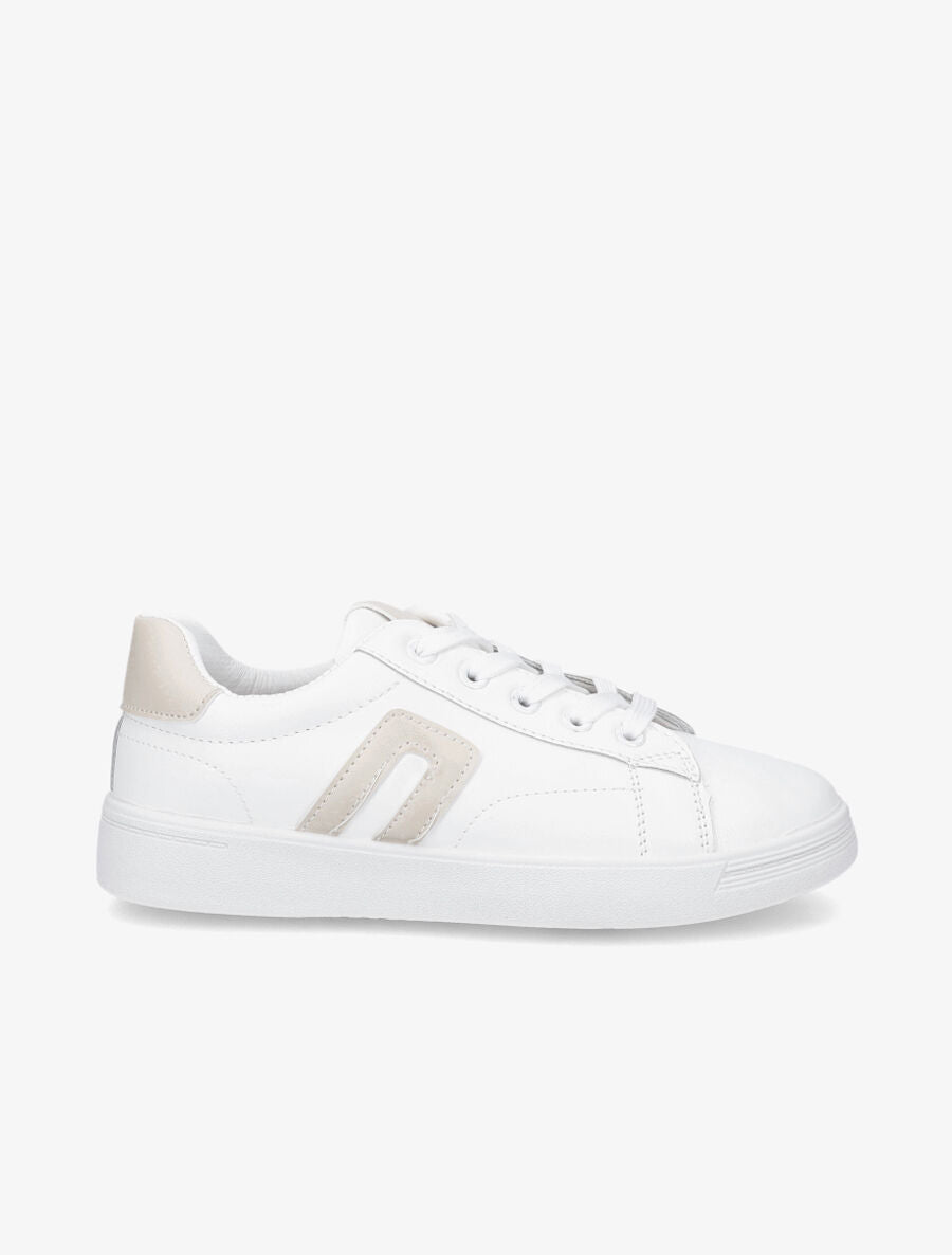 Tennis basique en simili - Beige - 5