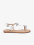 Nu-pieds à bijoux en strass - Argent - 1