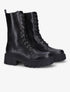 Bottines à lacets à talons et semelles crantés - Noir - 5