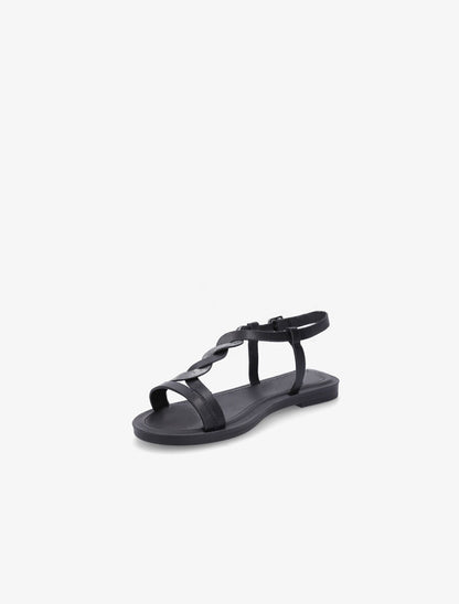 Nu-pieds tressés irisés - Noir - 3