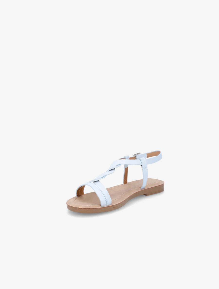 Nu-pieds tressés irisés - Bleu clair - 3