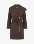 Duffle-coat uni à capuche - Marron - 1