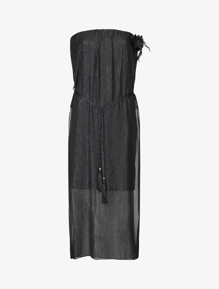 Robe bustier à broche  - noir - 1
