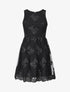 Robe voile brodé  - noir - 4