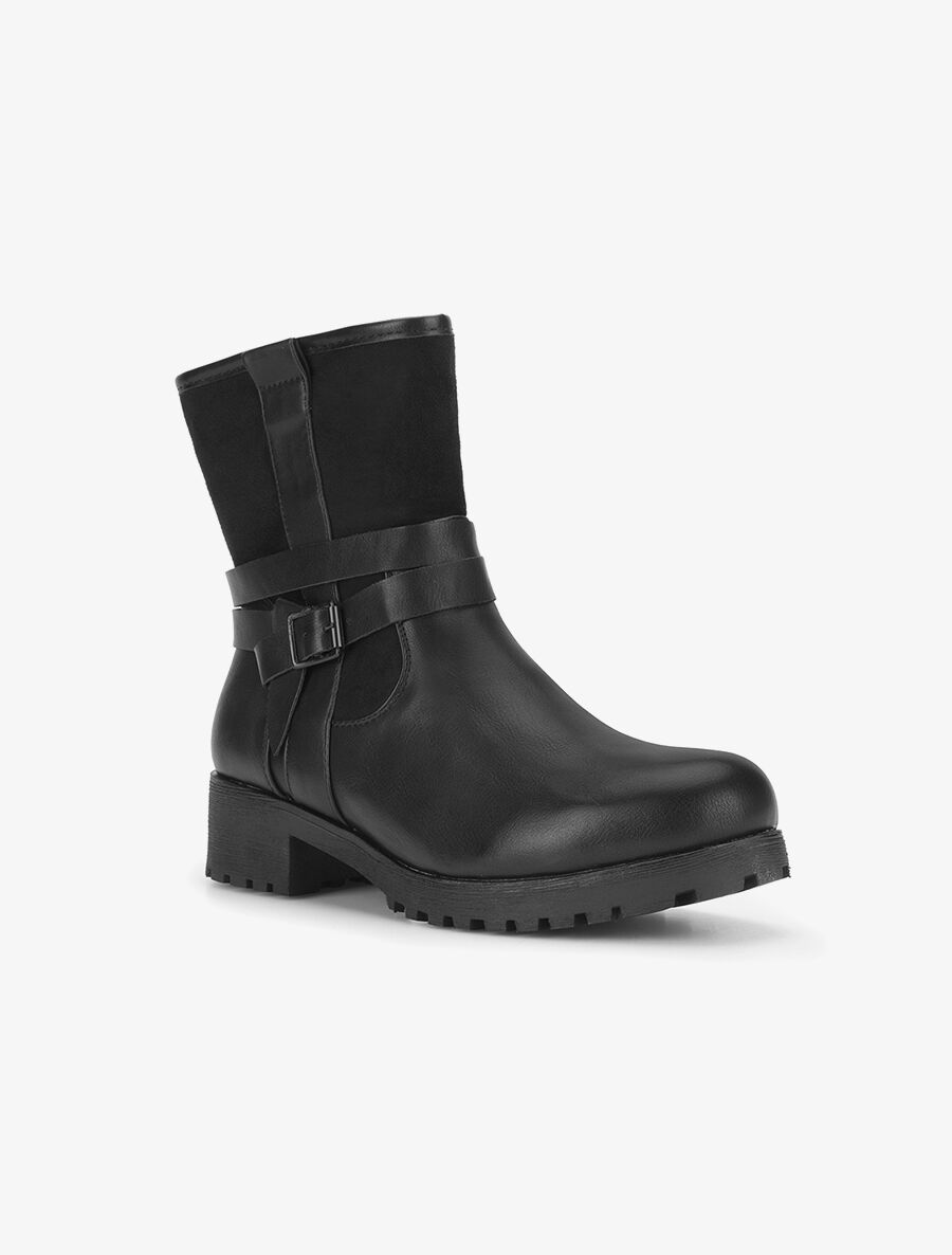 Boots à brides - noir - 2