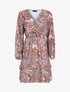 Robe volantée à imprimé cachemire - Rose foncé - 1