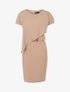 Robe cintrée à pan biseauté - Beige - 1