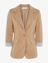 Blazer à détails rayés - Beige - 1