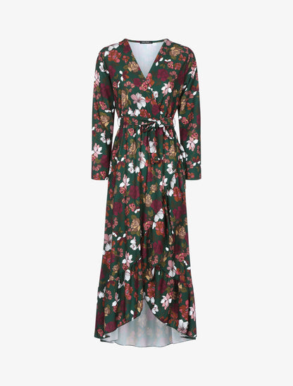 Robe volantée à imprimé fleurs d&