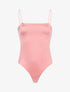 Body satiné à côtés échancrés - Rose - 1