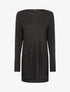 Robe pull à grandes poches - Noir - 1