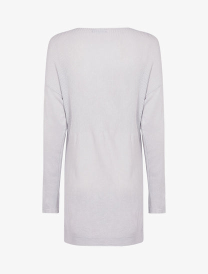 Robe pull à grandes poches - Gris clair - 2