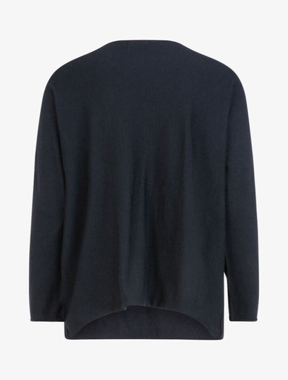 Pull en maille douce floquée - Noir - 2