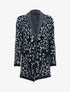 Gilet en pilou à imprimés - Noir - 1