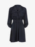 Robe style chemise coupe patineuse - Noir - 1
