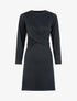 Robe à bandes croisées à la taille - Noir - 1