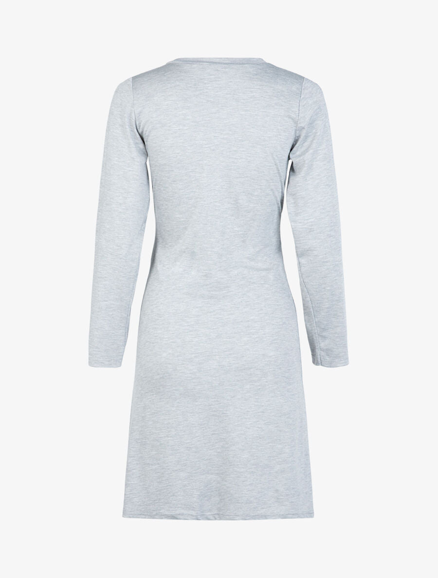 Robe à bandes croisées à la taille - Gris clair - 2