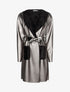 Veste droite style cuir retourné - Bronze - 1