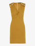 Robe à épaules boutonnées - Jaune - 1